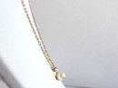 Signed Cultured Pearl Pendant Chain Vintage