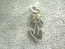 Cute Beau S/S Cat Pendant or charm w/loop