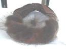 Vintage Hat in mink,netting,ribbon!Stunning!