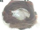 Vintage Hat in mink,netting,ribbon!Stunning!