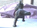 Scottie Dog Untrained, Black Cast Iron