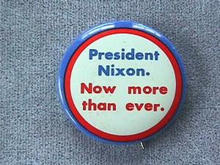 President Nixon Campaign Button,1972