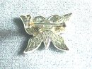 Enameled Butterfly Pin, Blk&Wht,Vintage