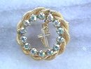 Cross Circle Pin w/A/B and Braided