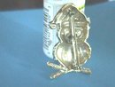 Signed Christmas Owl Pin w/Santa Hat