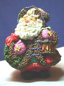 French Santa Figure, Crinkle Claus
