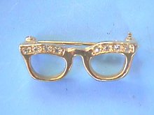 Vintage Sunglasses Pin, R/S top, Very nice!
