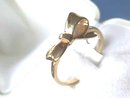 14K Bow Ring, Gold, Sz 5 3/4, Precious!