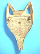 Fox Head Brooch,Matte,Gloss,Nice Design!