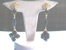Lewis Seagull Earrings, Vint, Filigree, Faceted