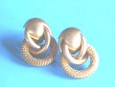 Givenchy Matte Earrings,Gold, Pierced,Mesh