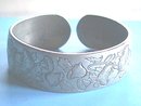 Kirk Pewter Cuff,Bracelet,Vintage,Poppy,No'd.