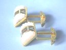 Fancy Domed Cuff Links, Toledo style,etching+