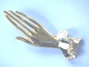 Cuff Hand Pin, G/T, Black/Wht Lacy w/RSs Nice!