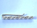 Swank Twisted Tiebar,Tie Bar,Text/Smooth,Silvr
