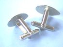 Textured Cuff Links,Cufflinks,Pear Shaped,Silver