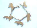 Safari Zoo Bracelet,Dangling Animals,Very Nice