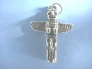 Sterling Totem Pole, Pendant/Charm,Detailed