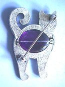 Blue Belly Cat,Pin, Contemporary,Very cute!