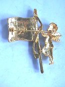 Angel, Flag Pin. Cherub, RWB enamel, Nice!