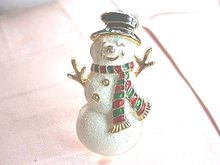 Wonderful Snowman Pin,Lot of Cheer,Very Nice!