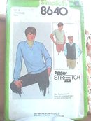 1978 Men's Pullover Top & Vest,sz36,38 & 40Vint
