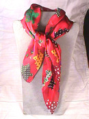 Designer Christmas Scarf,Trees,Silk!