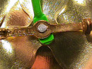 Flower Power Pin,Teal,Blue,Turq,Sgnd,1960