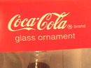 Coca-Cola Bottle Glass Ornaments,MIB,(2)