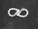 Infinity Rhinestone Pin,Vintage, Nice!