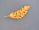 1951 Coro Feather Pin,Matte Textured,Dated