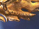 1951 Coro Feather Pin,Matte Textured,Dated