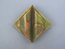 Marbled Pin & Earring Set,Grn/Gold,Artisan