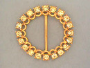 Rhinestone Belt Buckle,G/T,Vint,Nice Size!