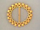 Rhinestone Belt Buckle,G/T,Vint,Nice Size!