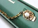 Vintage Sweater Guard MIB Filigree Pearl Pretty!