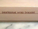 Signed Wrap Bracelet,Pearlesque,Adjustble
