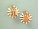 Vintage Daisy Earrings,Dbl Petals,Nice!