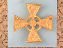 Maltese Cross Pin,Multi-color Cabs,Large!