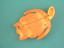 Enamelled Turtle Pin,Pastel Colors,Nice!