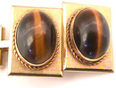 Destino Tigereye Cufflinks,Cuff Link,Vint,G/F