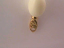 Trifari Oval Necklace,Off-White,Knotted,Graduated