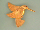 Hummingbird Pin Brooch,Textured,Beauty!