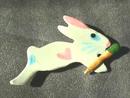 Bunny Rabbit With Carrot Pin