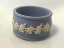 Wedgwood Napkin Ring,Jasperware,B&W