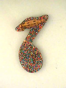 Glitter Music Pin,Half Note,Beautiful!