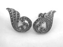 Older Marcasite Earrings,Sterling,Art Nouveau