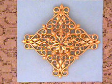 Fabulous Cushion Brooch,Signed,Nice!