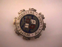 Women's Hospital Auxiliary Pin,Sterling,Vintage