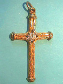 Unusual Cross Pendant,Vintage,w/ stone,Nice!